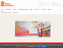 Tablet Screenshot of elektroschultheis.de